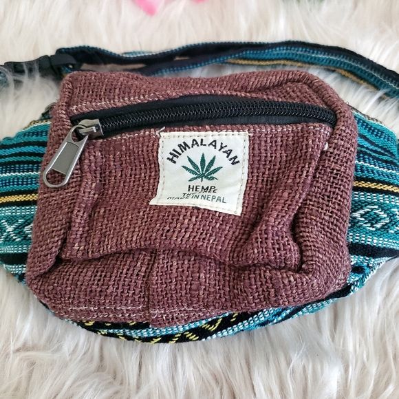 Nwot handmade hemp cotton boho fannypack - Picture 3 of 11